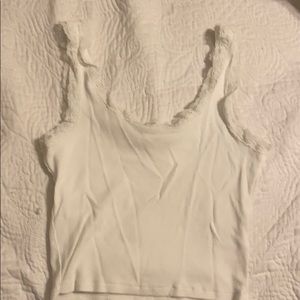 white lace cami